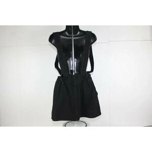 black linen sleeveless dress Black Linen Dress L